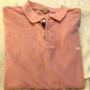 Men’s Burberry Brit Polo Shirt (pink)
